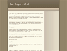 Tablet Screenshot of bobsagetisgod.com